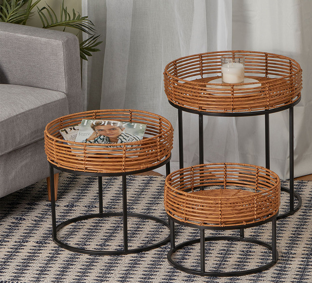 Set Of 3 Angelica Side Tables