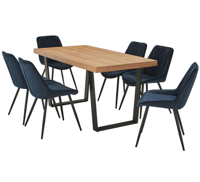 Bridge 6 Seater Dining Set With Reyna Chairs
