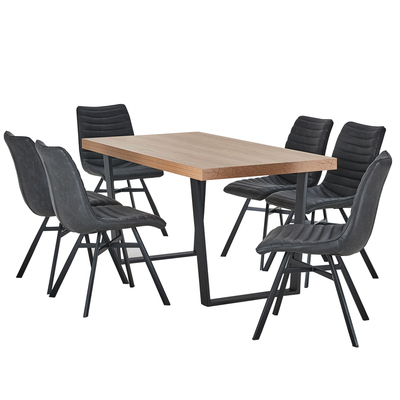 Bridge 6 Seater Dining Set With Darian Chairs