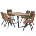 Bridge 6 Seater Dining Set With Darian Chairs