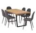 Bridge 6 Seater Dining Set With Mambo Dining Chairs