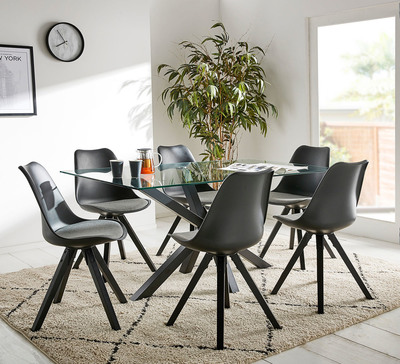 Blakely 6 Seater Dining Set With Dimi Chairs