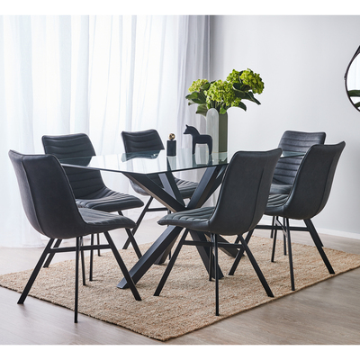 Blakely 6 Seater Dining Set With Darian Chairs