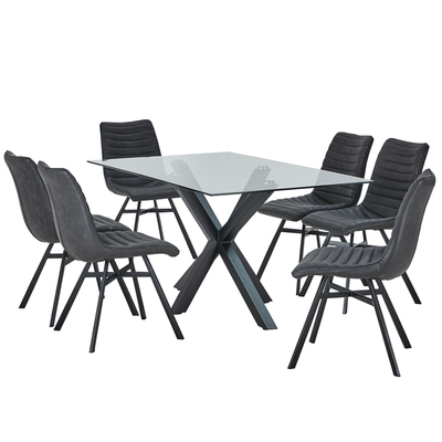 Blakely 6 Seater Dining Set With Darian Chairs