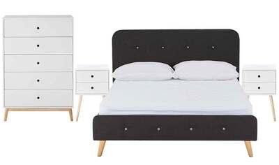 Buttons Queen Bedroom Package With Toto Tallboy