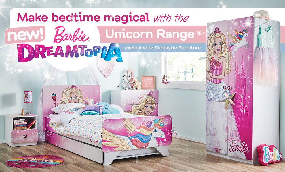 barbie bedroom range | fantastic furniture
