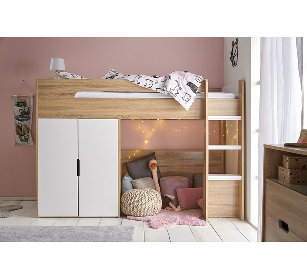 Cabin King Single Loft Bed Fantastic, Bunk Bed With Closet And Drawers