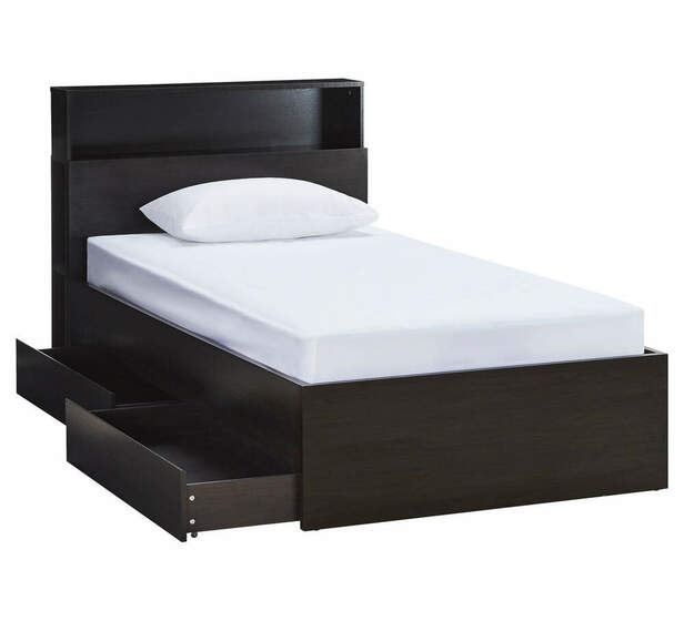 Como King Single Bed With Storage In, King Single Bed Frame With Drawers Underneath