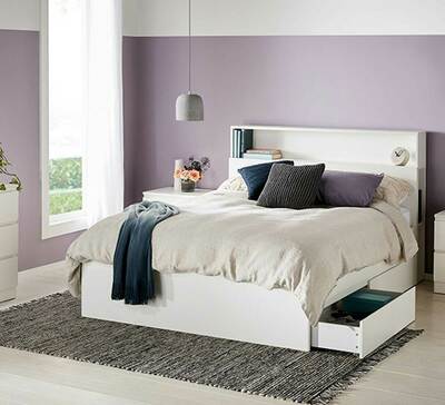 Como Queen Bed With Storage
