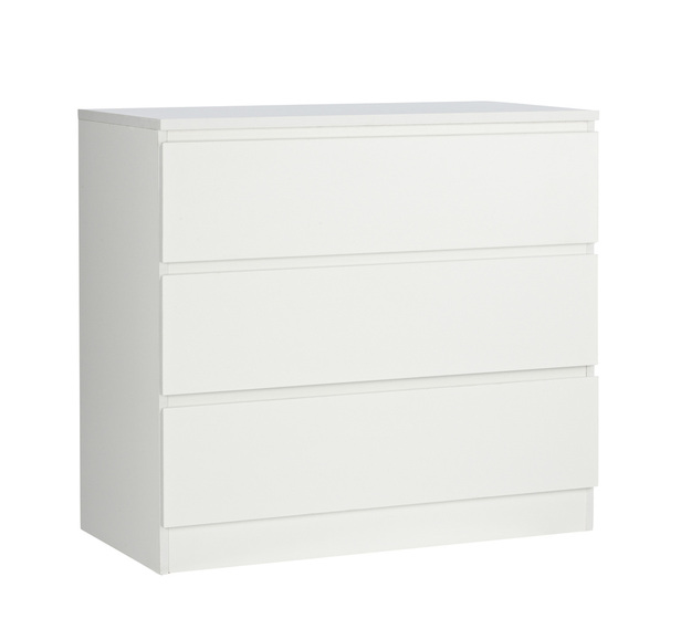Como Dresser In White 3 Drawers, Pictures Of Dresser Drawers