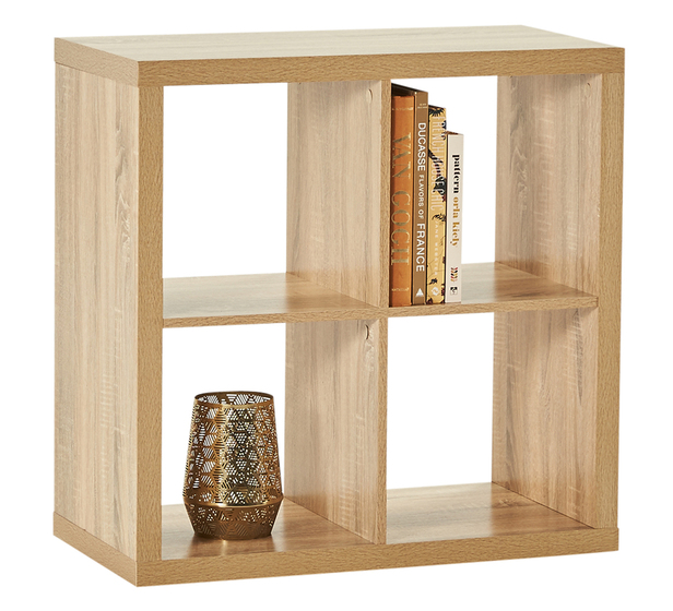 Coda 4 Cube Shelf In Oak Fantastic, Wooden Box Shelving Units