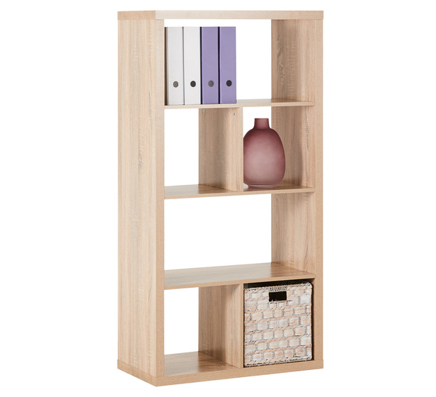 Coda 6 Shelf Bookcase In Oak, Fantastic Furniture Bookcase With Doors