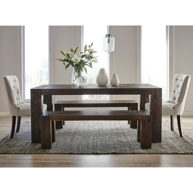 Dalkeith 8 Seater Dining Set With, Dining Table With Bench Seats 8