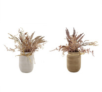 Set Of 2 38cm Dried Flowers Artificial Plants