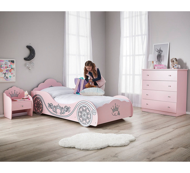Francesca Carriage Single Bed with Mattress