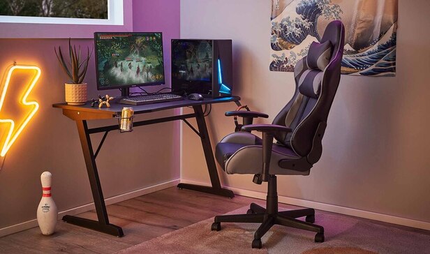 Delorean Gaming Chair & Desk Set