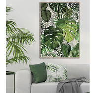 Green Leaves Lush Tropics Wall Art