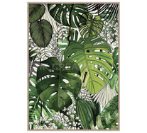 Green Leaves Lush Tropics Wall Art
