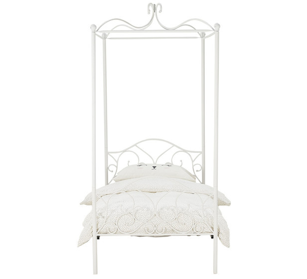 Gie Four Poster Single Bed, White Four Poster King Bed