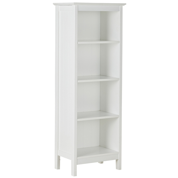 Hamilton 4 Shelf Bookcase Fantastic, White Wooden 4 Shelf Bookcase