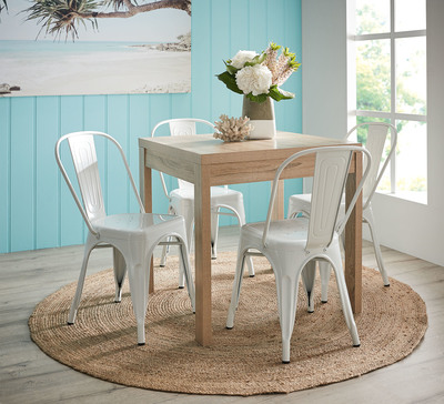 Havana 4 Seater Dining Set With Replica Tolix Chairs