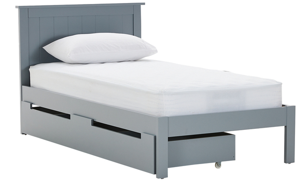 Jordan Single Storage Bed In Grey, Jordan Twin Corner Bed Instructions