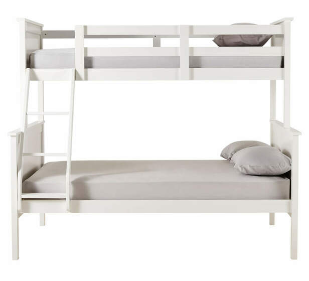 Jordan Triple Bunk Bed In White, Smartstuff Bunk Beds