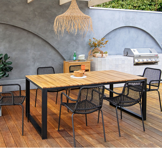 Teak Jersey Outdoor Dining Table | Fantastic Furniture