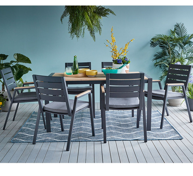 Jupiter 6 Seater Deluxe Outdoor Dining Set