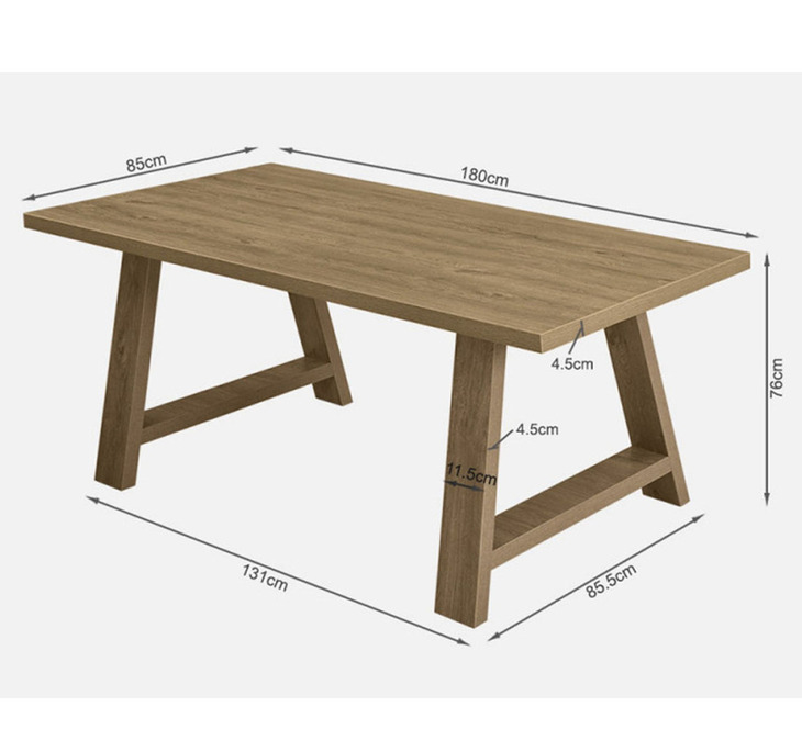 Leamington Dining Table Fantastic, Table For 6 Dimensions