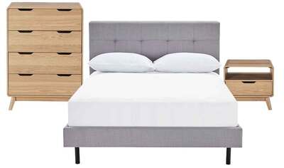 Modena Double Bedroom Package with Niva Tallboy