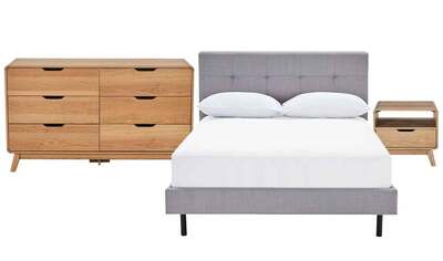 Modena Double Bedroom Package With Niva Dresser