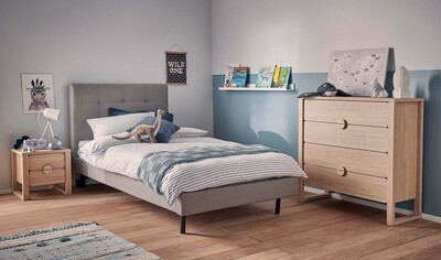 Modena King Single Bedroom Package With Lunar Lowboy
