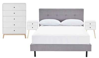 Modena Queen Bedroom Package With Toto Tallboy