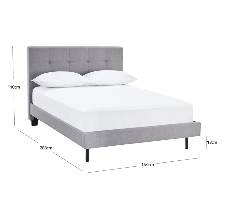 Modena Double Bed Fantastic Furniture, Australian Standard Double Bed Mattress Size