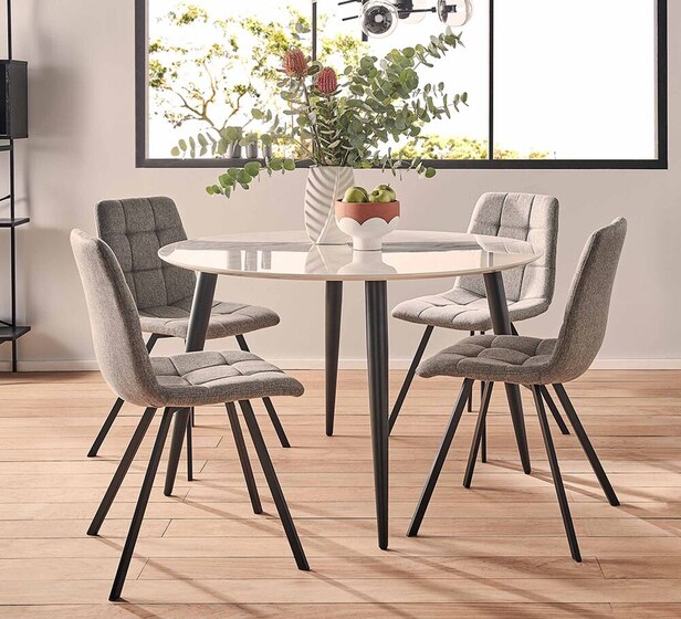 Monaco 4 Seater Dining Set With Charlie Chairs