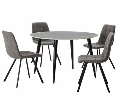 Monaco 4 Seater Dining Set With Charlie Chairs