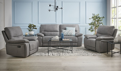 Morrison 3 Seater & 2 Reclining Armchairs Sofa Set