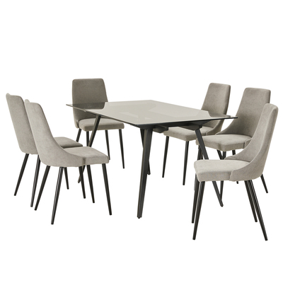 Monti 6 Seater Dining Set With Lyon Chairs Dining
