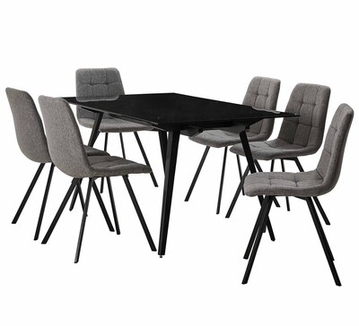 Monti 6 Seater Dining Set With Charlie Chairs