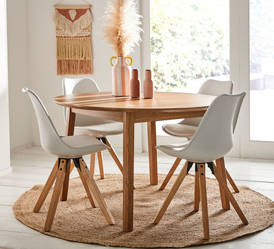 Niva 4 Seater Dining Set With Dimi Chairs