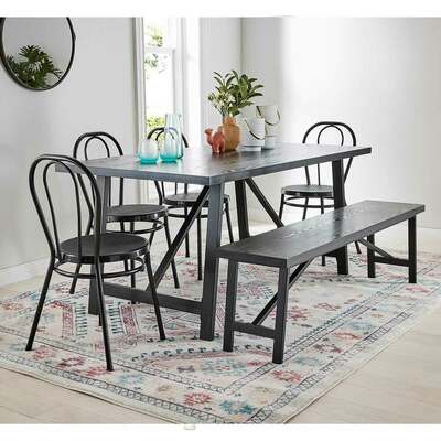 Nicholls 6 Seater Dining Set With Province Chairs And Bench