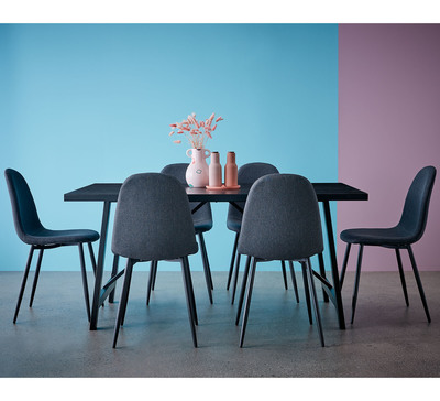 Nicholls 6 Seater Dining Set With Mambo Chairs