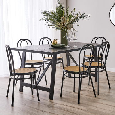 Nicholls 6 Seater Dining Set With Moulin Chairs