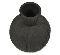 Noir Round Vase
