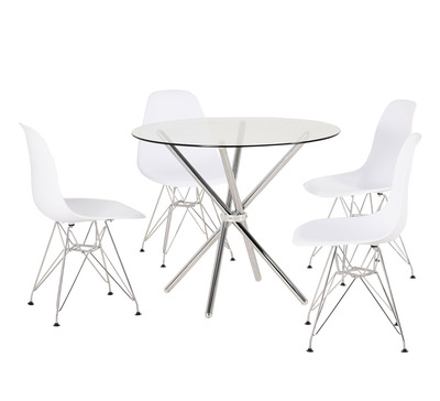 Pinto 4 Seater Dining Set With Isla Chairs