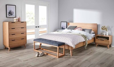 Retro Queen Bedroom Package with Niva Tallboy
