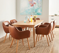 Retro 6 Seater Dining Table