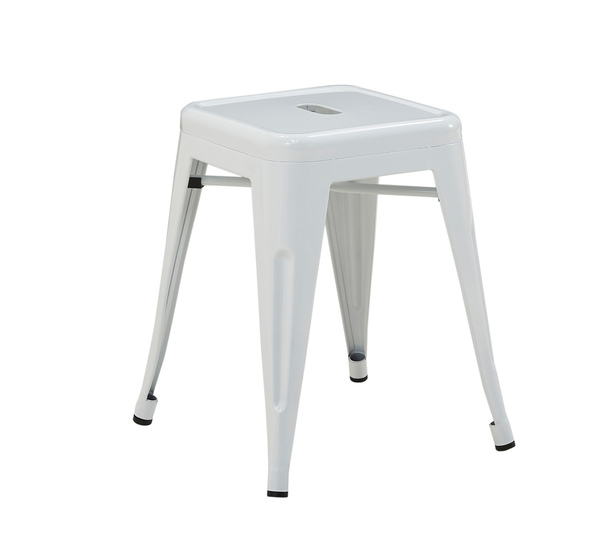 Replica Tolix Small Bar Stool In White, Small Bar And Stools