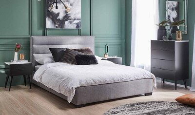 Saville King Bedroom Package with  Monaco Tallboy